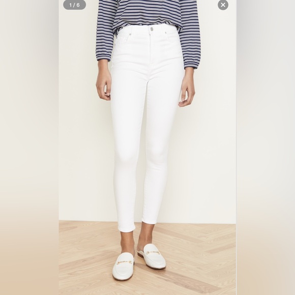 Women's White Skinny Jeans - Picture 1 of 7
